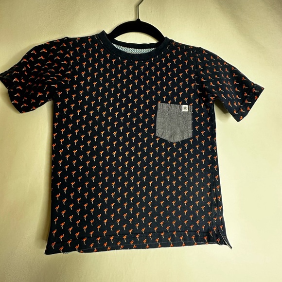 Sovereign Code Navy Tee with Orange Print - Picture 1 of 5